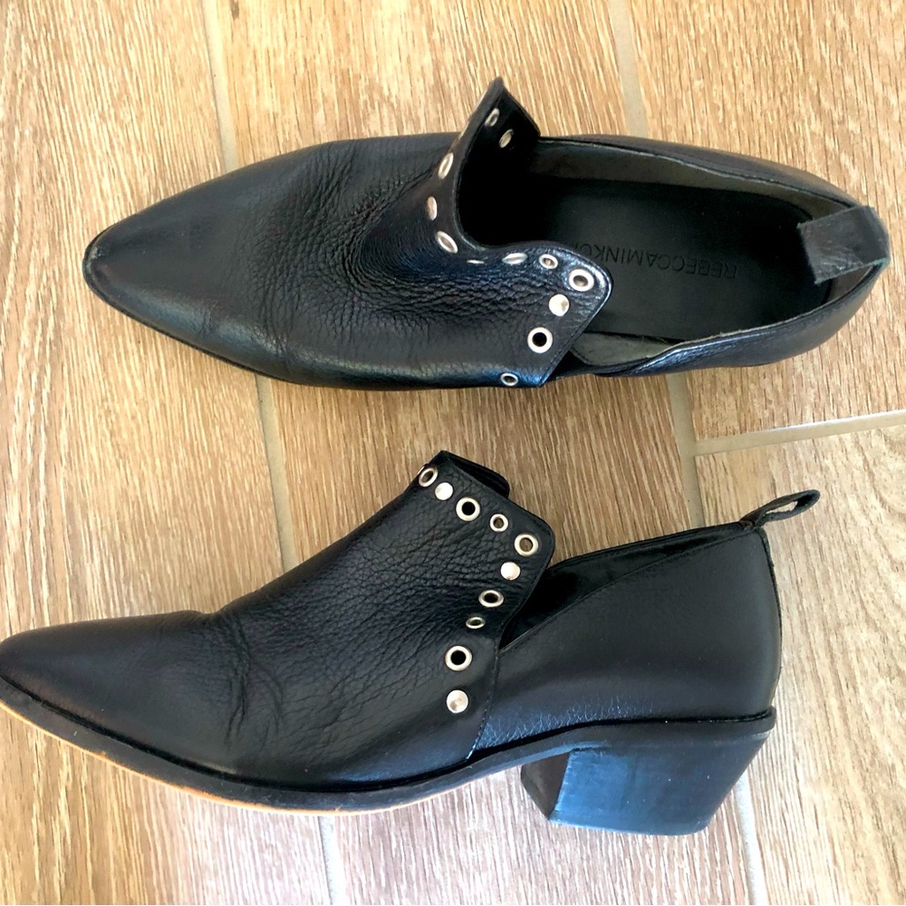 Leather booties
